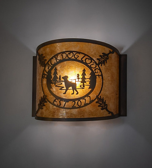 Meyda Tiffany 271200 One Light Wall Sconce, Burnished Antique Copper