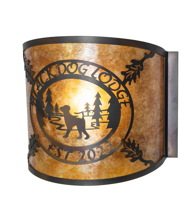 Meyda Tiffany 271200 One Light Wall Sconce, Burnished Antique Copper