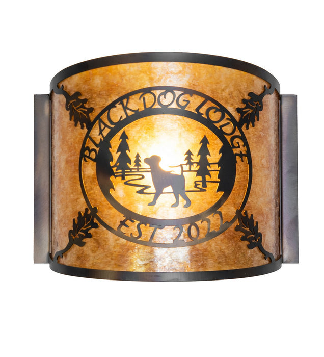 Meyda Tiffany 271200 One Light Wall Sconce, Burnished Antique Copper