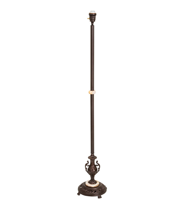 Meyda Tiffany 271651 One Light Torchiere, Mahogany Bronze