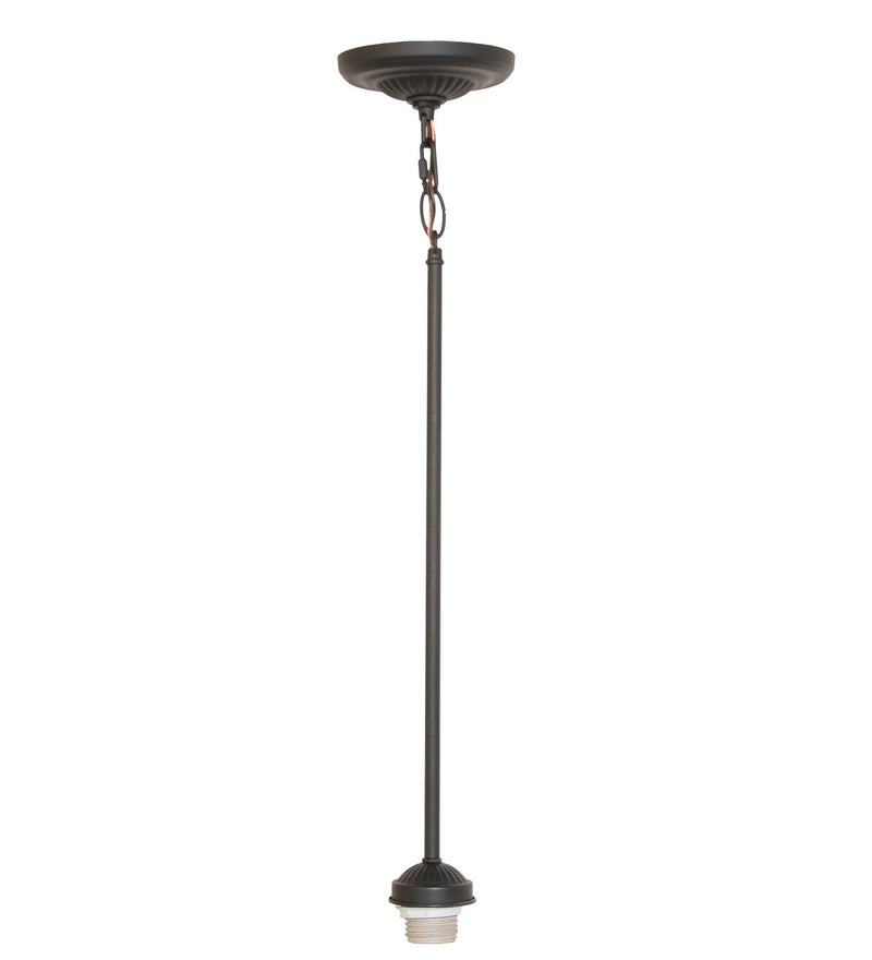 Meyda Tiffany 271986 One Light Pendant Hardware, Solar Black