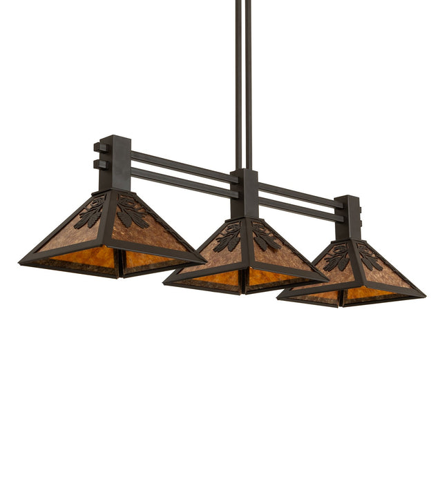 Meyda Tiffany 272672 Three Light Island Pendant, Oil Rubbed Bronze