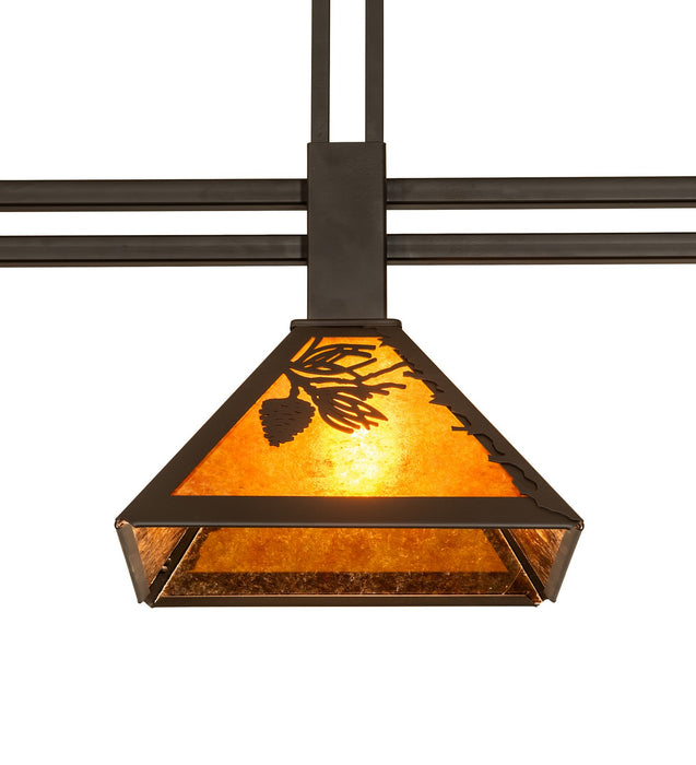 Meyda Tiffany 272672 Three Light Island Pendant, Oil Rubbed Bronze