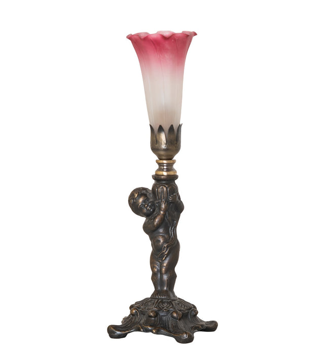 Meyda Tiffany 273017 One Light Mini Lamp, Antique Brass