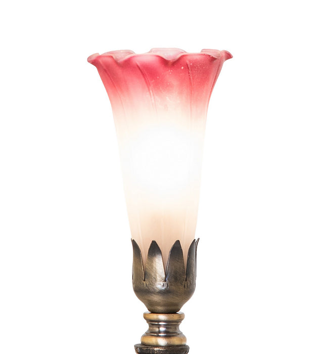 Meyda Tiffany 273017 One Light Mini Lamp, Antique Brass