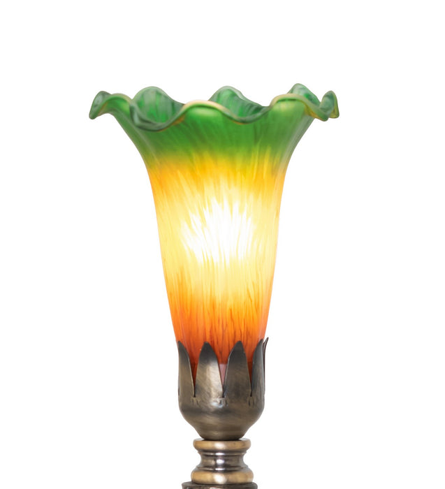 Meyda Tiffany 273018 One Light Mini Lamp, Antique Brass