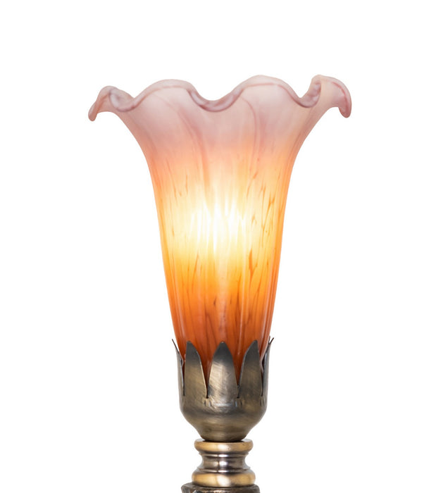 Meyda Tiffany 273019 One Light Mini Lamp, Antique Brass