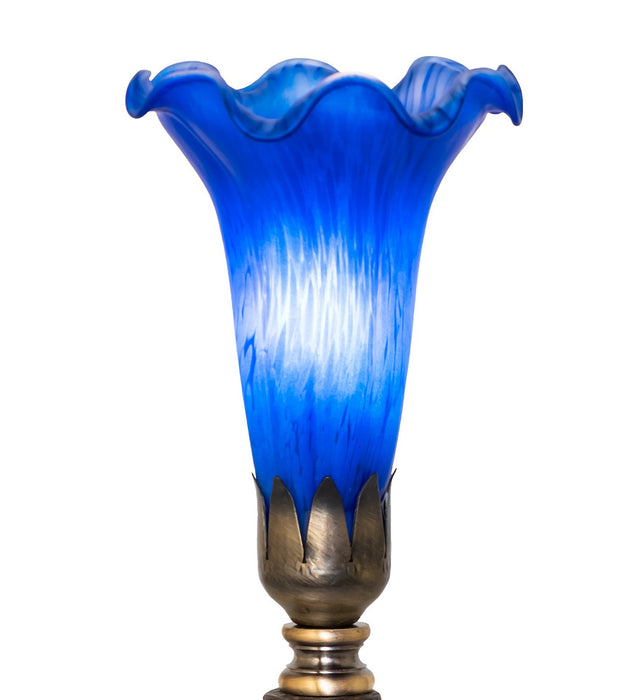 Meyda Tiffany 273020 One Light Mini Lamp, Antique Brass