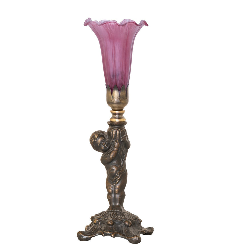 Meyda Tiffany 273021 One Light Mini Lamp, Antique Brass