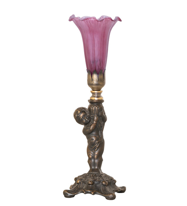 Meyda Tiffany 273021 One Light Mini Lamp, Antique Brass