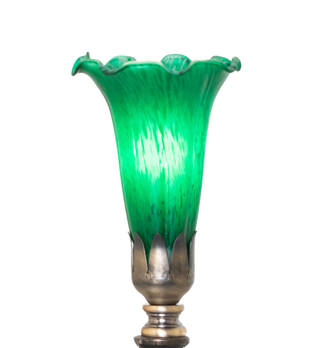 Meyda Tiffany 273022 One Light Mini Lamp, Antique Brass