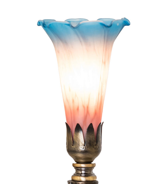 Meyda Tiffany 273023 One Light Mini Lamp, Antique Brass