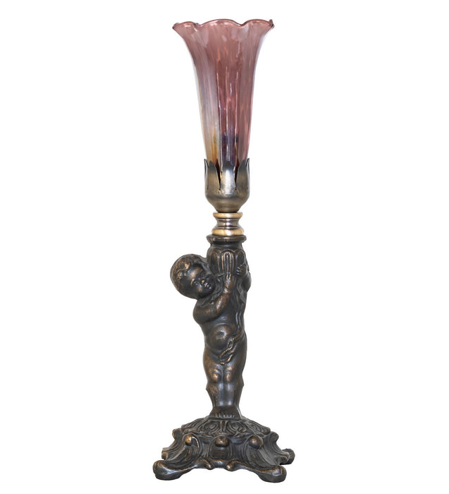 Meyda Tiffany 273024 One Light Mini Lamp, Antique Brass