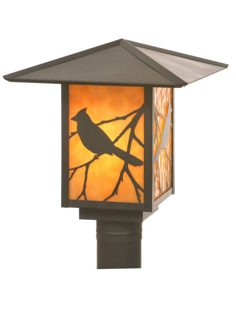 Meyda Tiffany 41722 One Light Post Mount, Craftsman Brown