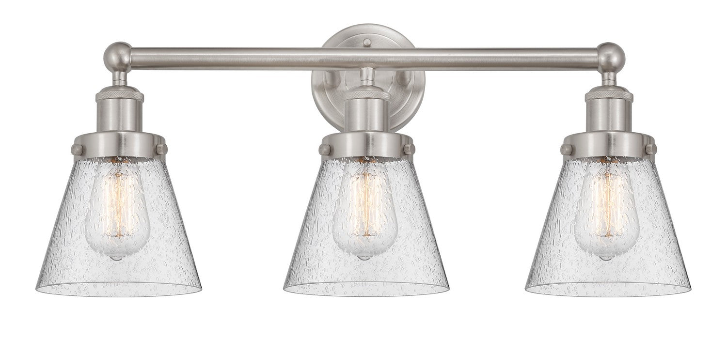 Innovations 616-3W-SN-G64 Three Light Bath Vanity, Brushed Satin Nickel