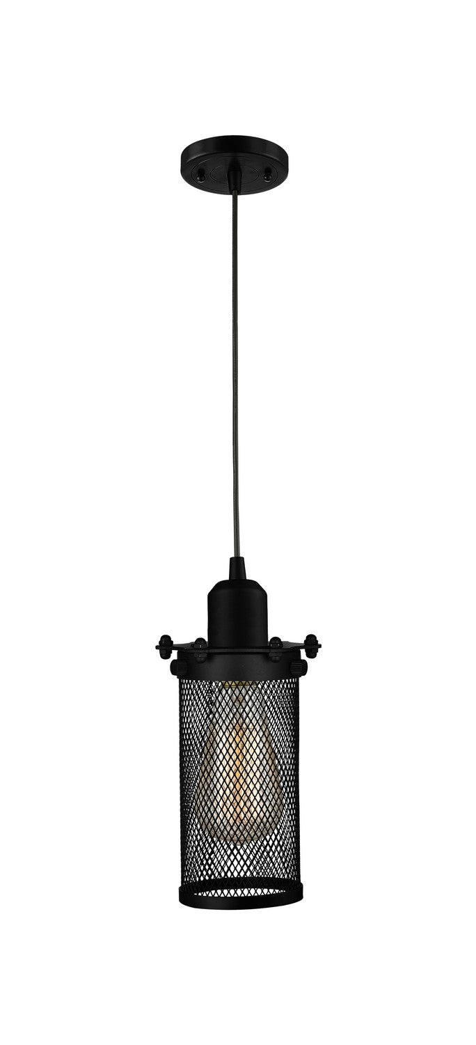 Innovations 900-1P-BK-CE219-BK One Light Mini Pendant, Matte Black