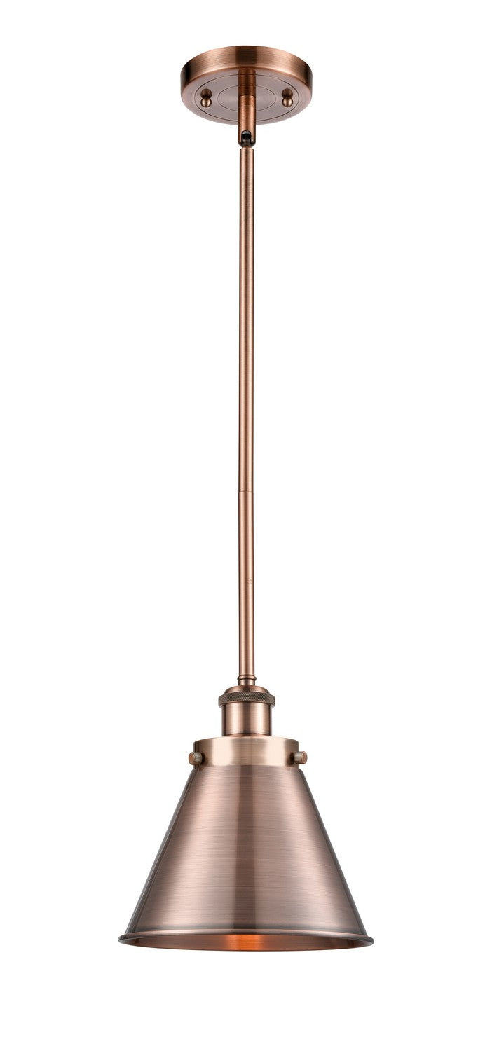 Innovations 916-1S-AC-M13-AC One Light Mini Pendant, Antique Copper