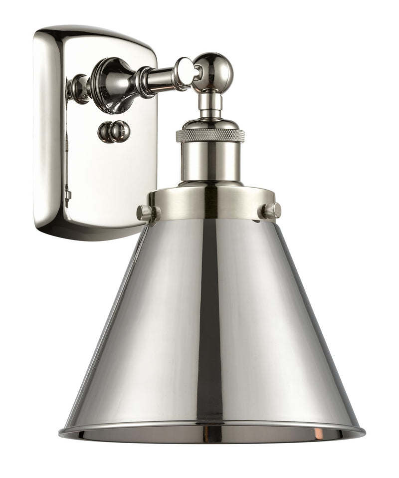 Innovations 916-1W-PN-M13-PN One Light Wall Sconce, Polished Nickel