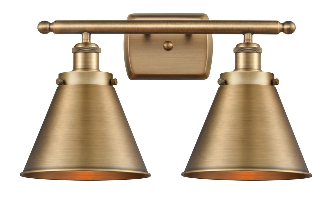 Innovations 916-2W-BB-M13-BB Two Light Bath Vanity, Brushed Brass