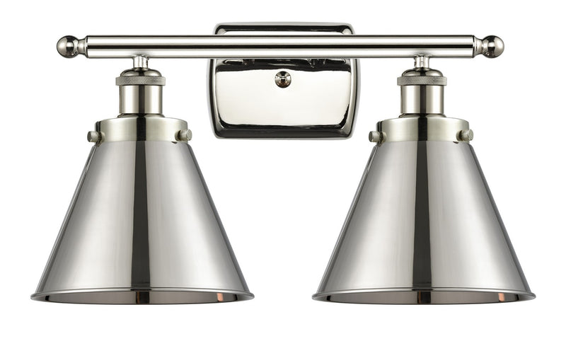 Innovations 916-2W-PN-M13-PN Two Light Bath Vanity, Polished Nickel