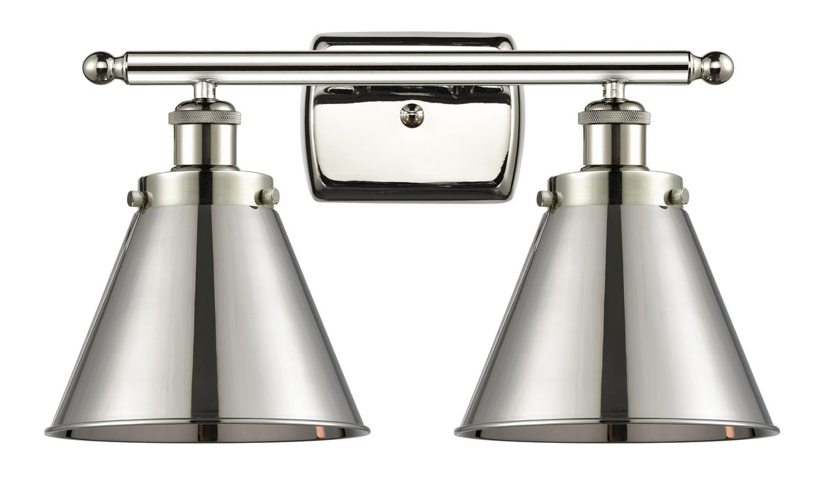 Innovations 916-2W-PN-M13-PN Two Light Bath Vanity, Polished Nickel