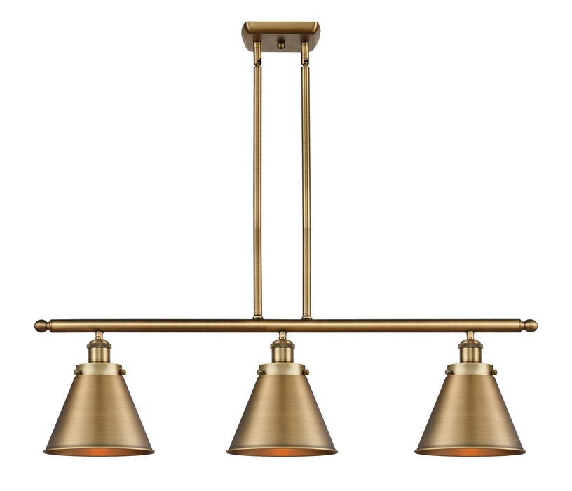 Innovations 916-3I-BB-M13-BB Three Light Island Pendant, Brushed Brass