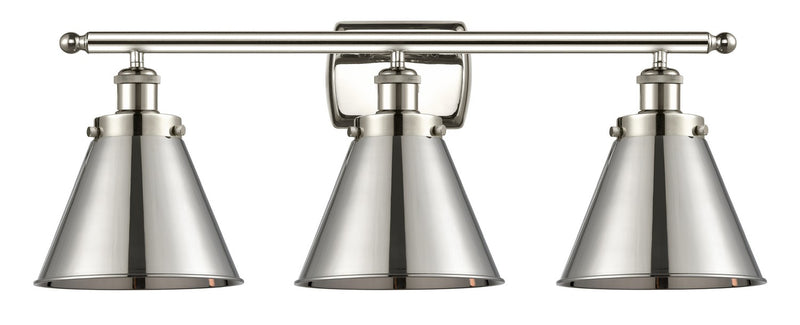 Innovations 916-3W-PN-M13-PN Three Light Bath Vanity, Polished Nickel