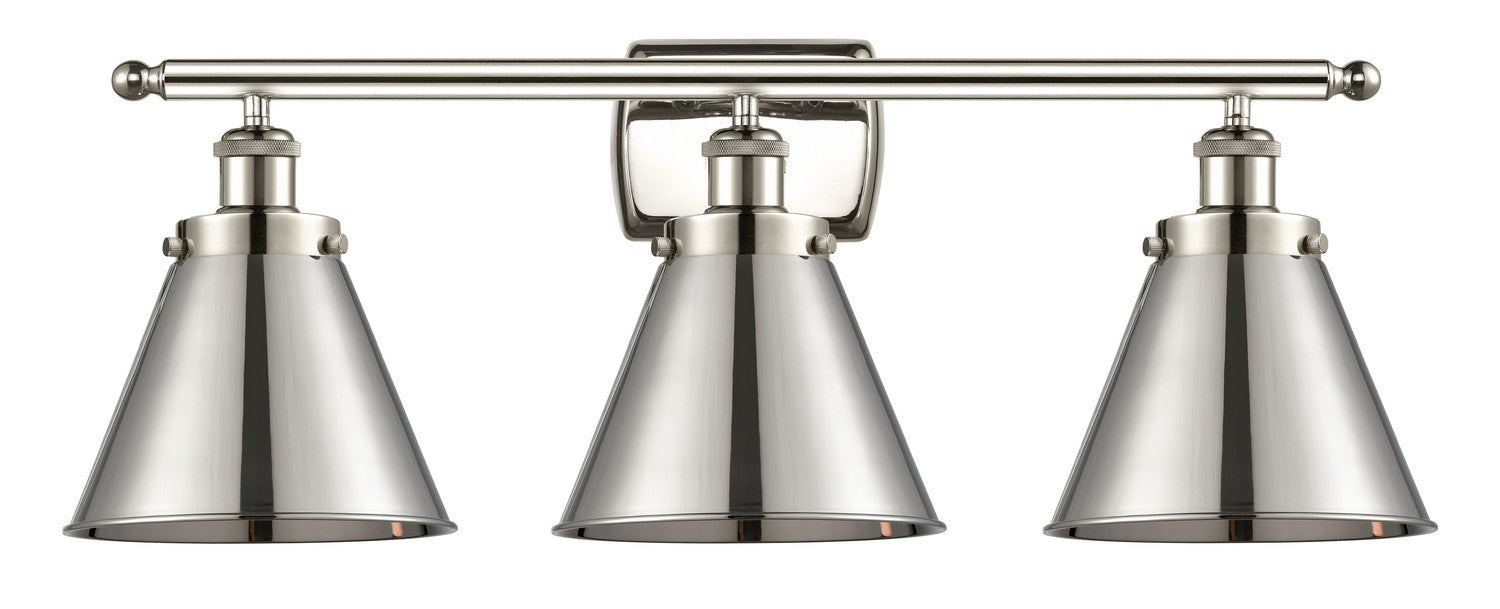 Innovations 916-3W-PN-M13-PN Three Light Bath Vanity, Polished Nickel