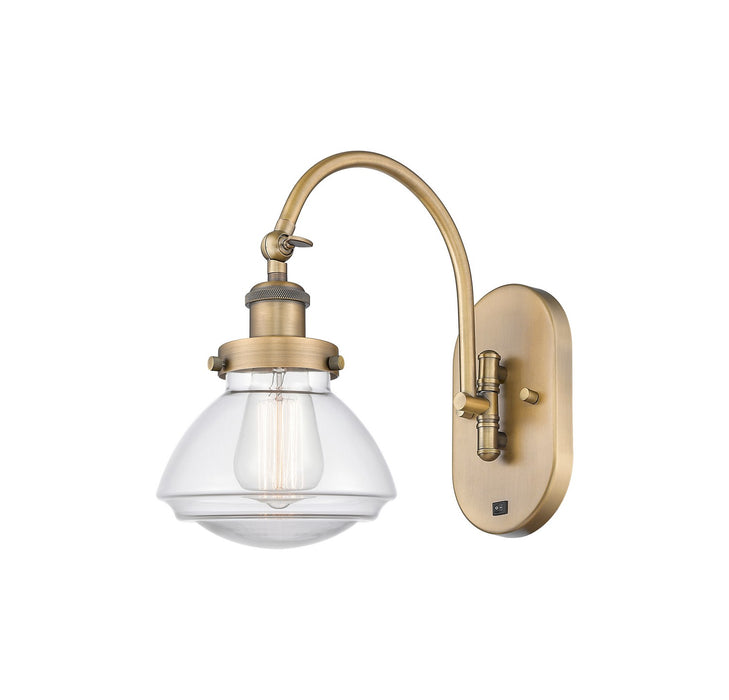 Innovations 918-1W-BB-G322 One Light Wall Sconce, Brushed Brass