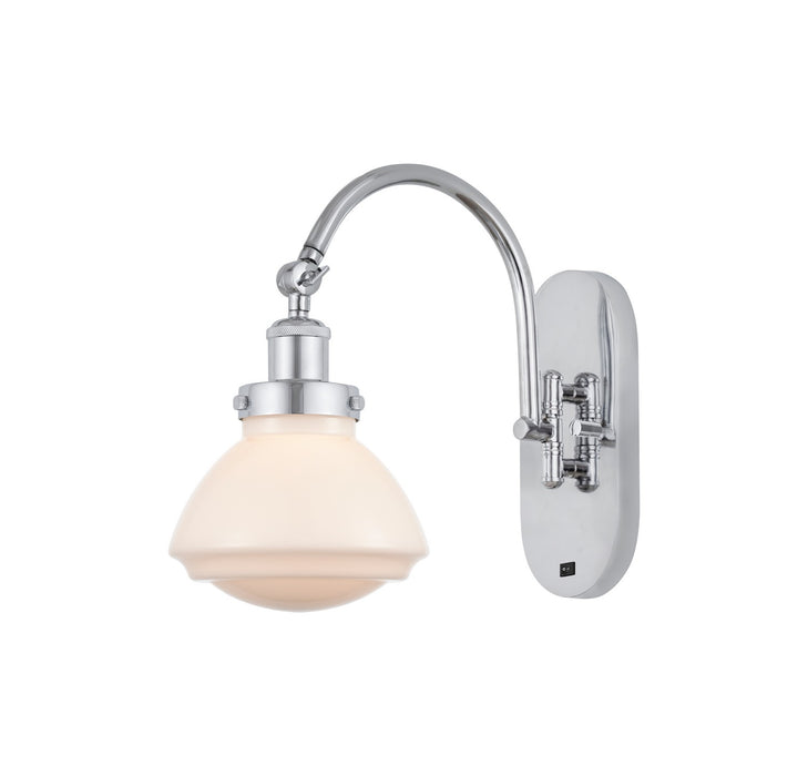 Innovations 918-1W-PC-G321 One Light Wall Sconce, Polished Chrome