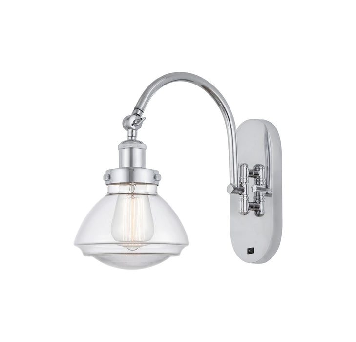Innovations 918-1W-PC-G322 One Light Wall Sconce, Polished Chrome