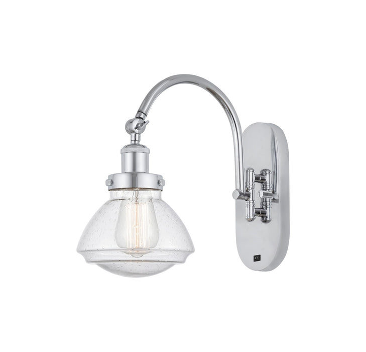 Innovations 918-1W-PC-G324 One Light Wall Sconce, Polished Chrome