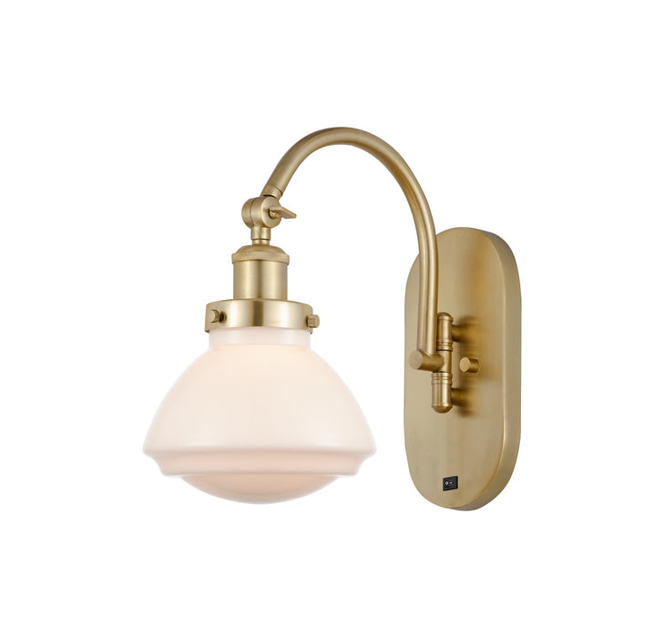 Innovations 918-1W-SG-G321 One Light Wall Sconce, Satin Gold