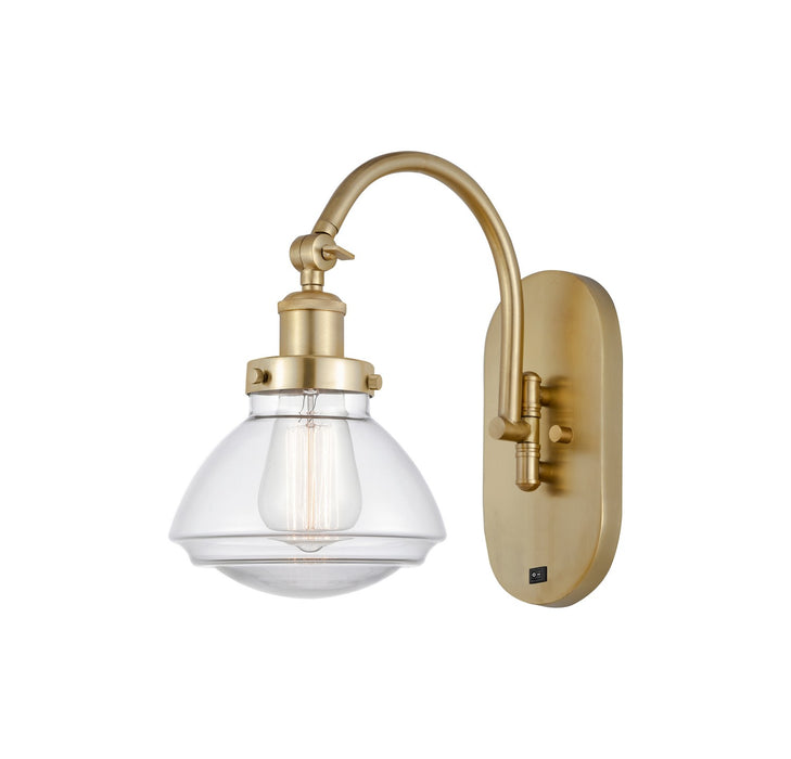 Innovations 918-1W-SG-G322 One Light Wall Sconce, Satin Gold