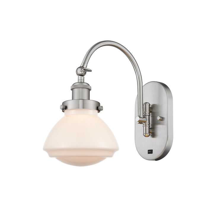 Innovations 918-1W-SN-G321 One Light Wall Sconce, Brushed Satin Nickel