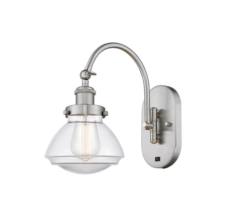 Innovations 918-1W-SN-G322 One Light Wall Sconce, Brushed Satin Nickel