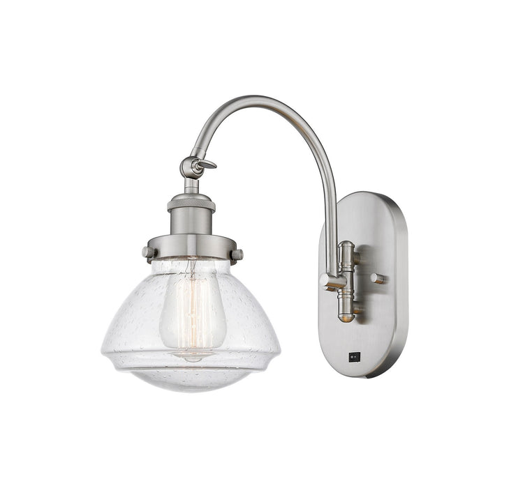 Innovations 918-1W-SN-G324 One Light Wall Sconce, Brushed Satin Nickel