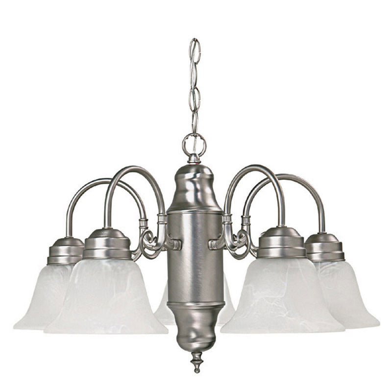 Capital Lighting 3255MN-118 Five Light Chandelier, Matte Nickel