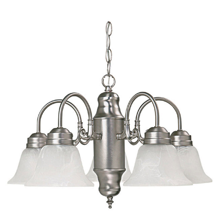 Capital Lighting 3255MN-118 Five Light Chandelier, Matte Nickel