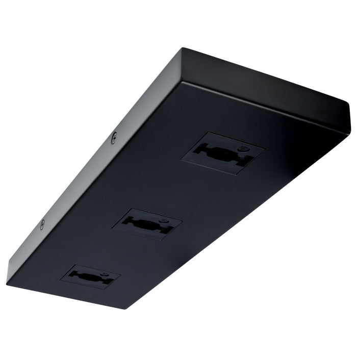 Nuvo Lighting TP253 Triple Monopoint Adapter, Black