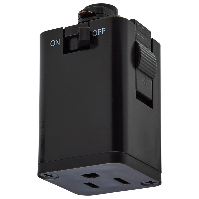 Nuvo Lighting TP257 Outlet Track Adapter, Brown