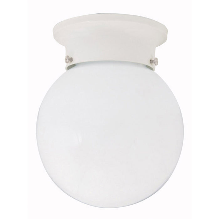 Capital Lighting 5569WH One Light Flush Mount, White