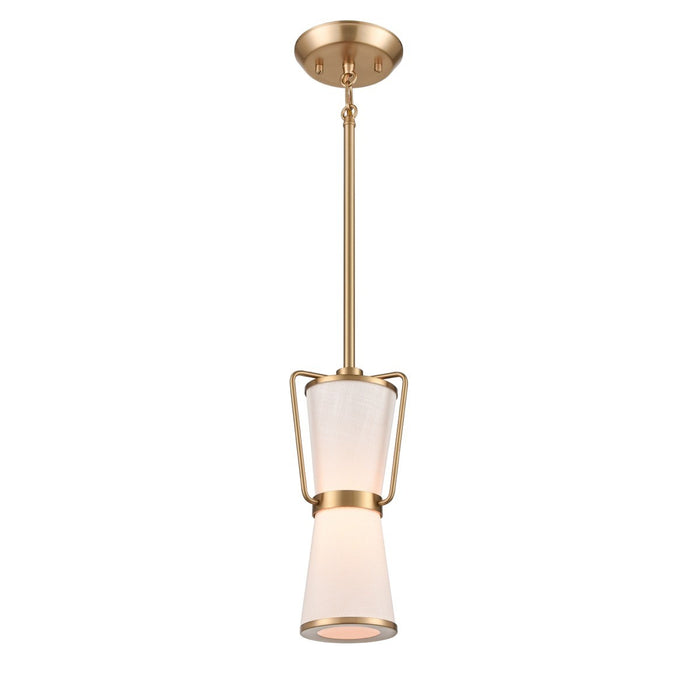 Artcraft AC11830BB One Light Pendant, Brushed Brass