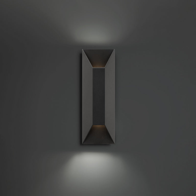 Modern Forms WS-W24116-35-BK LED Outdoor Wall Sconce, Black