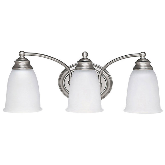 Capital Lighting 1088MN-132 Three Light Vanity, Matte Nickel