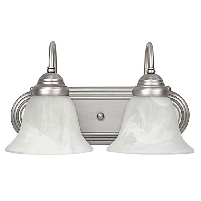 Capital Lighting 1162MN-118 Two Light Vanity, Matte Nickel