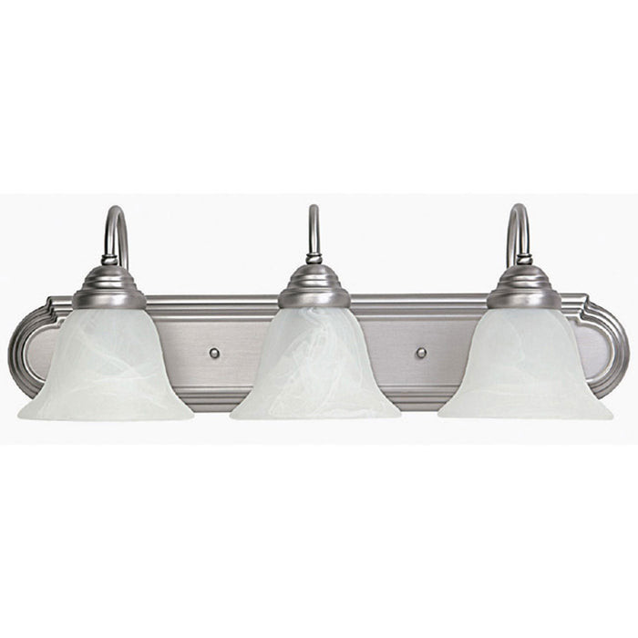 Capital Lighting 1163MN-118 Three Light Vanity, Matte Nickel