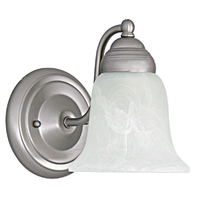 Capital Lighting 1361MN-117 One Light Wall Sconce, Matte Nickel