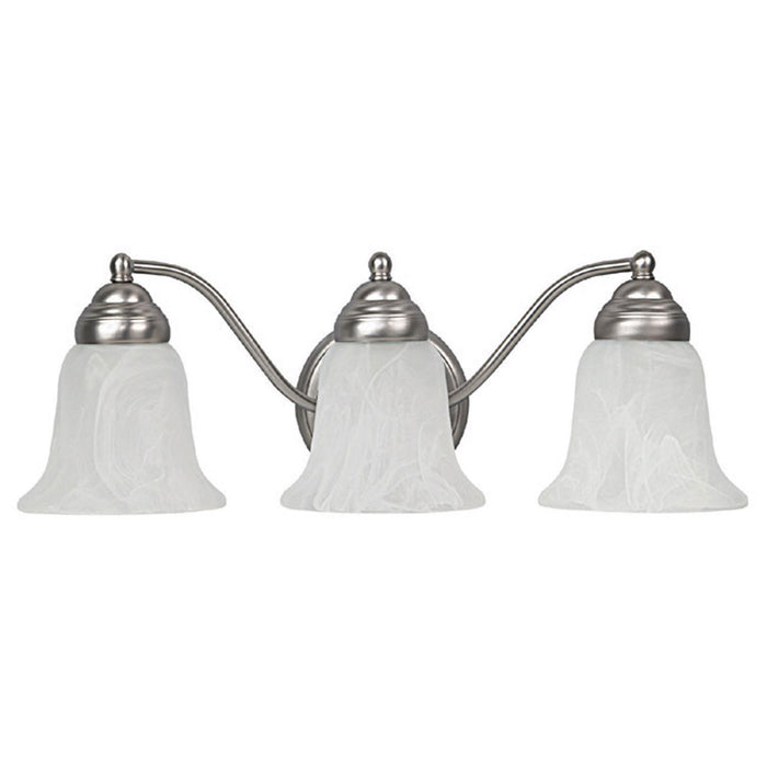 Capital Lighting 1363MN-117 Three Light Vanity, Matte Nickel
