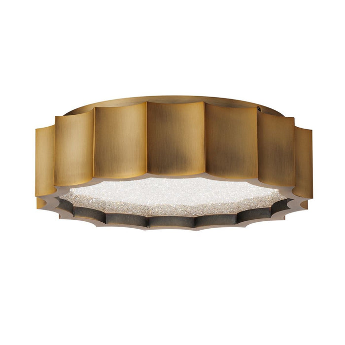 Schonbek S8412-700R LED Flush Mount, Aged Brass